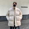 Осенне-зимняя модная куртка-пуховик в корейском стиле для молодых мужчин и женщин, студенческая куртка с воротником-стойкой, теплая и утолщенная на 90% белая утиная пуховая куртка