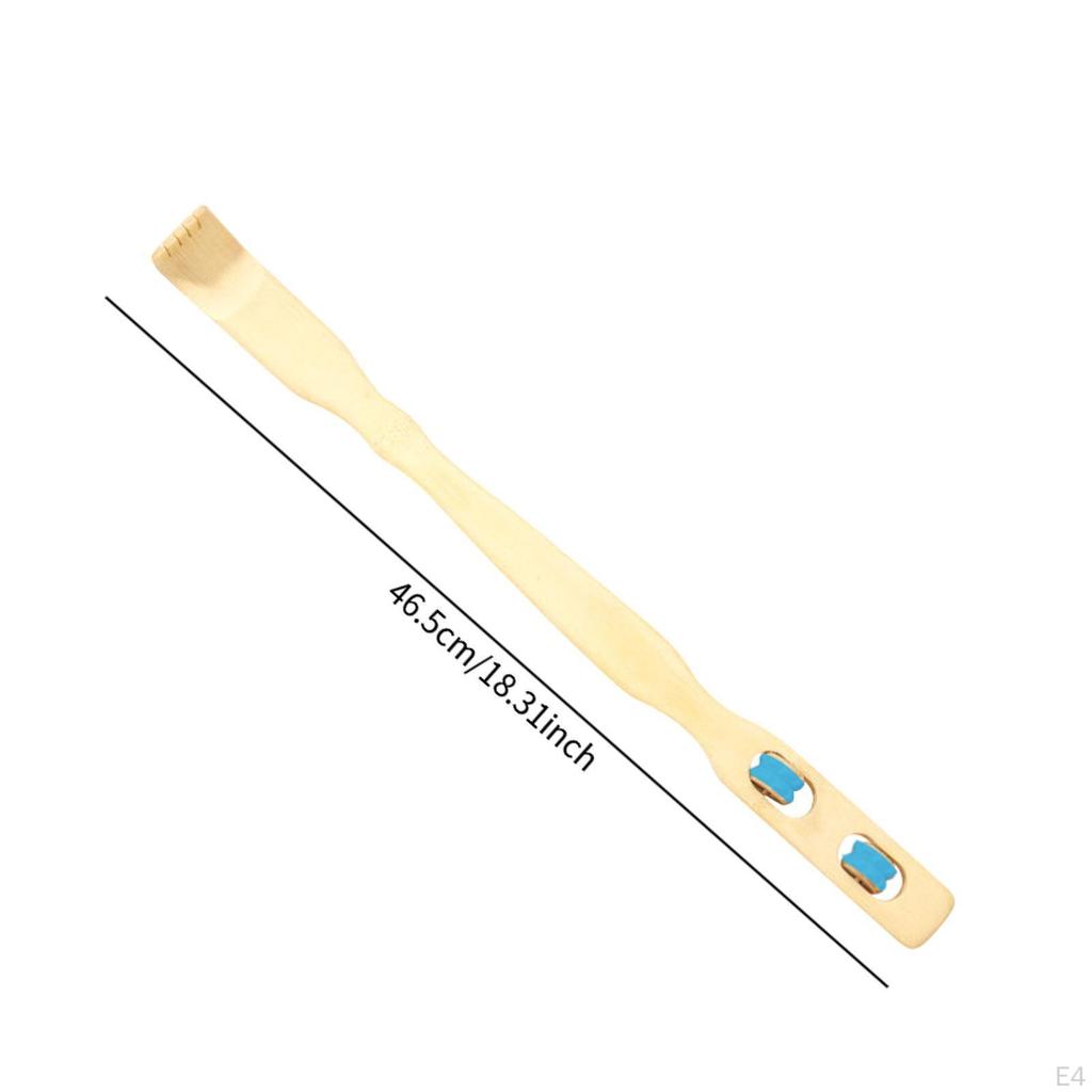 Спинная скребковая длинная ручка из светлого дерева для мужчин