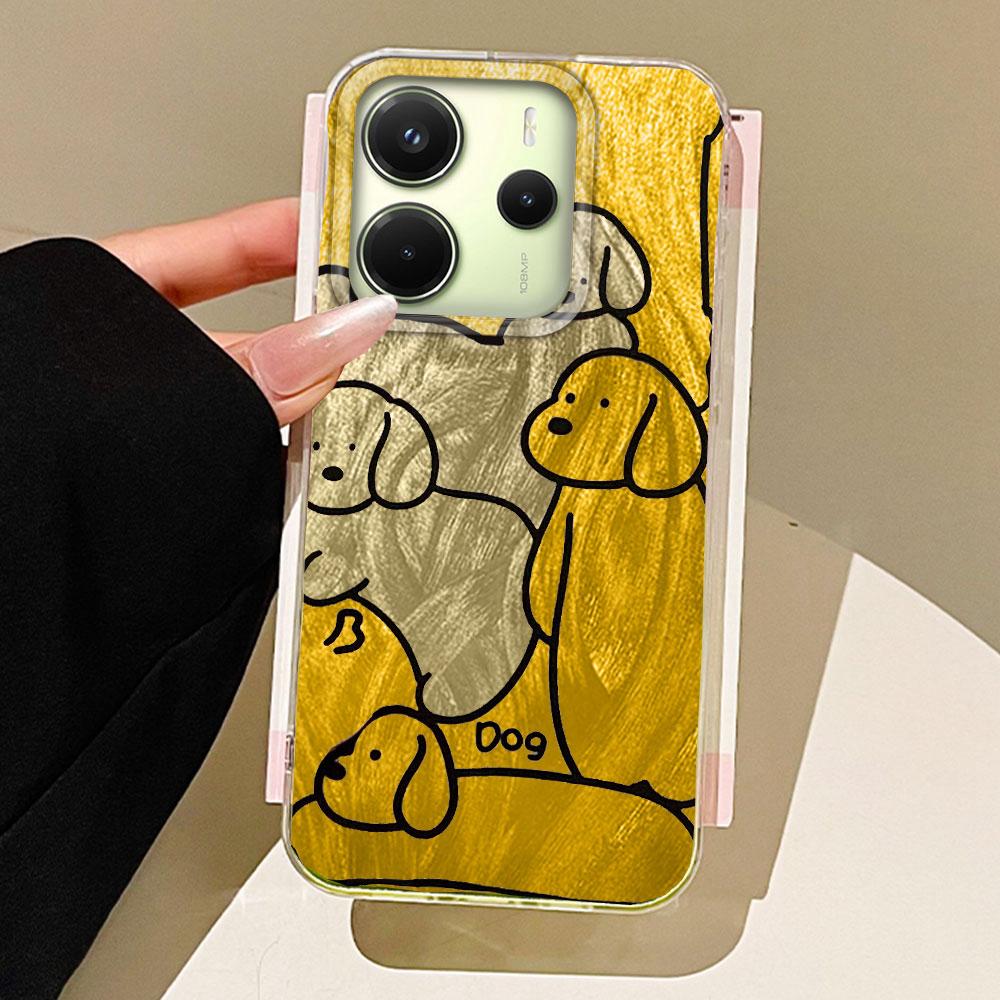 Чехлы для телефонов Line Dogs разноцветные Чехол для телефона для Xiaomi Redmi Note 14 13 A3 14T Pro A4 A5 13C 14C Девушки Ракушка Силиконовая крышка