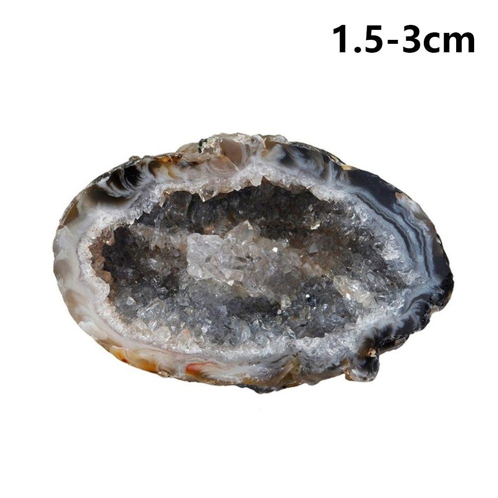1 PC Irregular Shape Collectible Specimen Raw Gemstone Healing Stones Crystal Cluster Natural Agate Geodes Drusy Quartz Slice