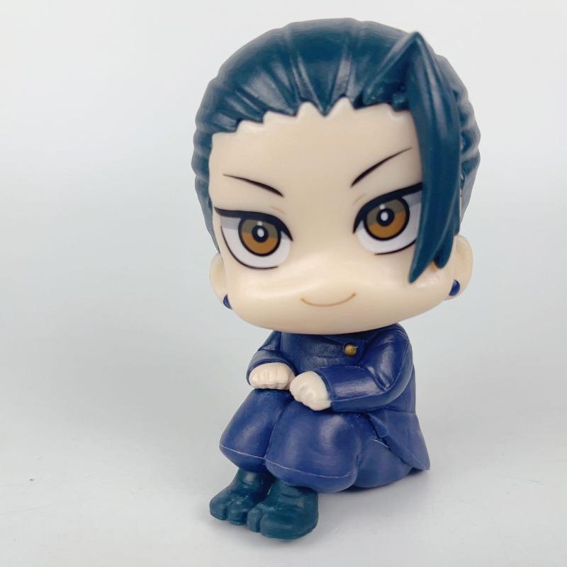 8 Фигурок из Аниме Blue Lock, Jujutsu Kaisen, Haikyu Набор Милые Q-Версии Сидячая Поза Коллекционная Модель Игрушка Подходит В Качестве Подарка для Фанатов Аниме
