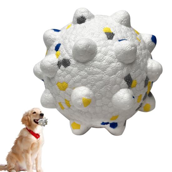Неразрушимая игрушка для жевания собак. Прочный мяч для прорезывания зубов у собак, для агрессивных любителей жевать. Интерактивные прыгучие мячи из попкорна для больших, средних и маленьких собак.