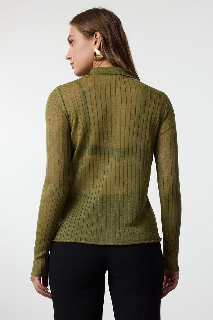 Женский модный стильный кардиган, черный пряжа премиум-класса, специальная пряжа, прозрачный трикотаж, кардиган