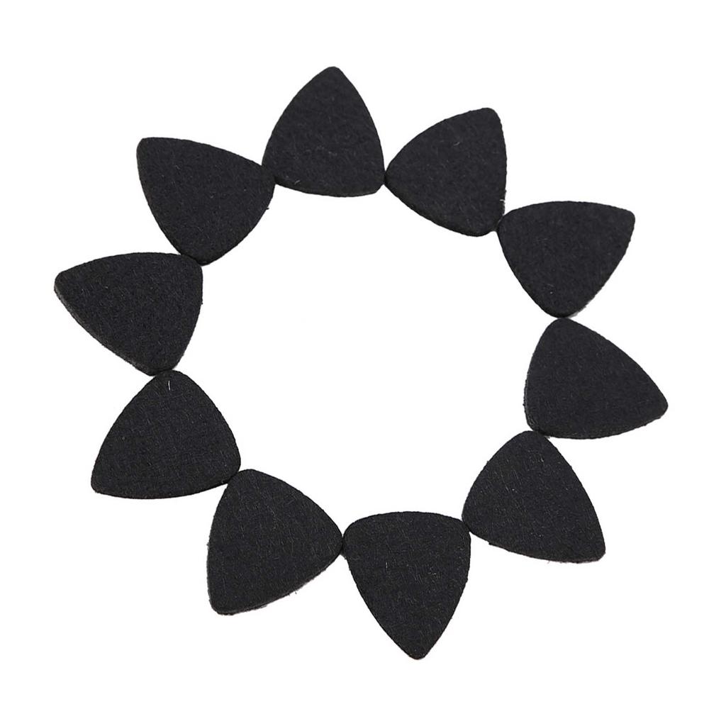 10 шт. высококачественных шерстяных фетровых медиаторов 3 мм для гитары укулеле(черный)