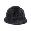 Adidas 128 AD FAKE FUR METRO HAT Bucket Hat with Fur Boa, Exclusive To ONSPOTZ, Black/Black, Large