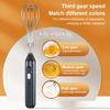 Electric Handheld Egg Whisk Mixer 3-Speed Control Rechargeable Cordless Hand Mixer Portable Mini Whisk