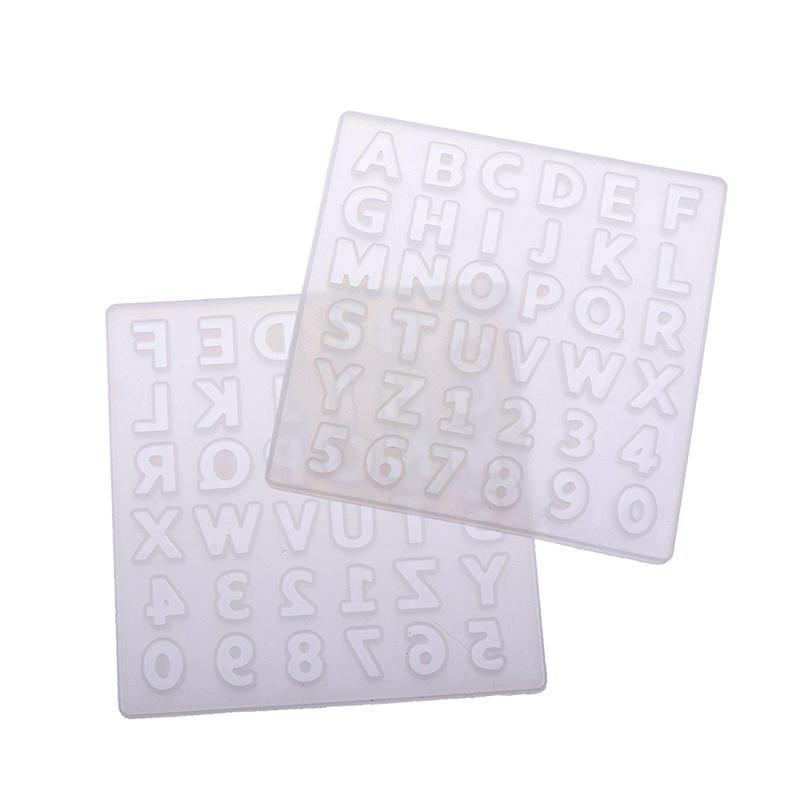 Epoxy Resin Mold Alphabet Letter Number Pendant Casting Silicone Mould
