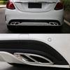 Top Quality For Mercedes Benz GLC A B C EClass W205 Coupe W213 W176 W246 2016-17 Car Accessory AMG Exhaust Cover Trim 304