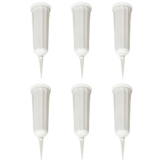 6 шт. кладбищенская ваза мемориальная цветочная ваза надгробные камни держатель для цветов могильная конусная ваза со штырем для цветочной композиции могилы надгробные камни