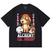 230 г/м² 100% хлопок Fullmetal Alchemist V5 Алхимический Перекресток Принт Унисекс Тяжелая Хлопковая Футболка
