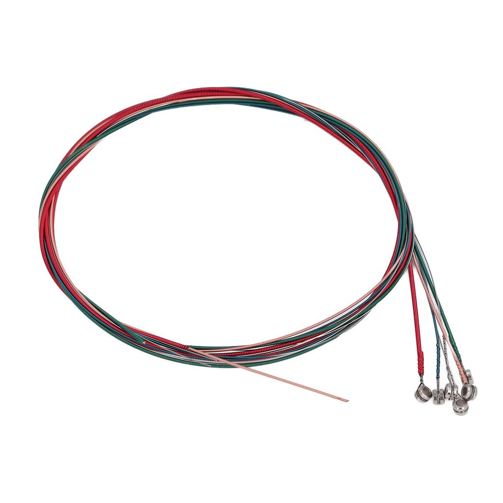6PCS Guitar String Replacement Steel Wire Colorful Classical Acoustic Guitar String for Piano