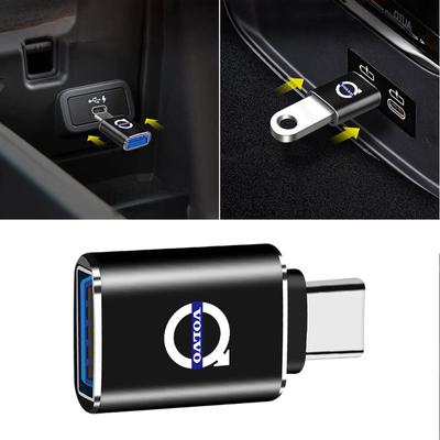 1 шт. USB-адаптер Type-C OTG, гнездовой конвертер для зарядки телефона для Volvo XC60 V50 V40 XC90 S60 S40 V90 V60 Ex90 S90 XC40 C40 C50