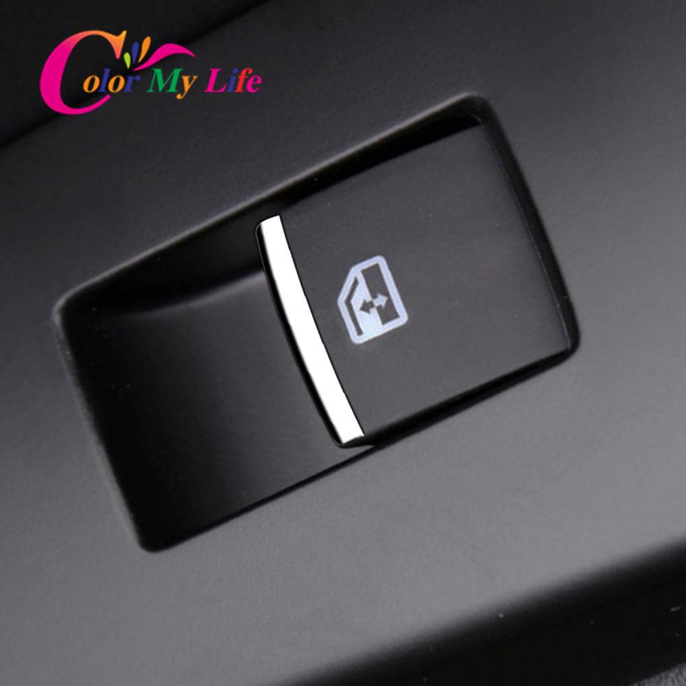 Color My Life 7 шт./компл., ручка панели управления окнами автомобиля, наклейка с отделкой блестками, подходит для Lexus CT200H ES300H 2010 - 