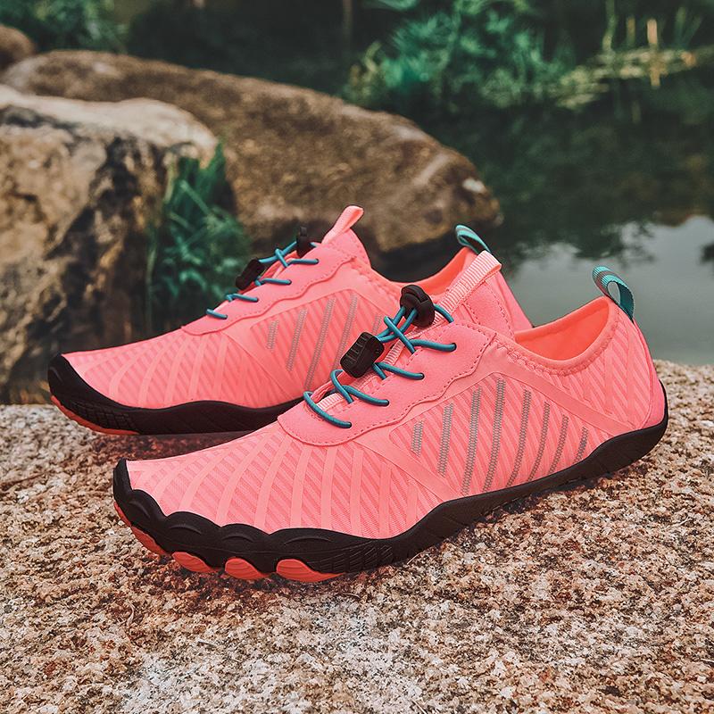 Модная мужская обувь для босых ног, мягкая пляжная обувь, быстросохнущие походные спортивные сандалии, легкая удобная обувь для отдыха на природе для пары 36-47