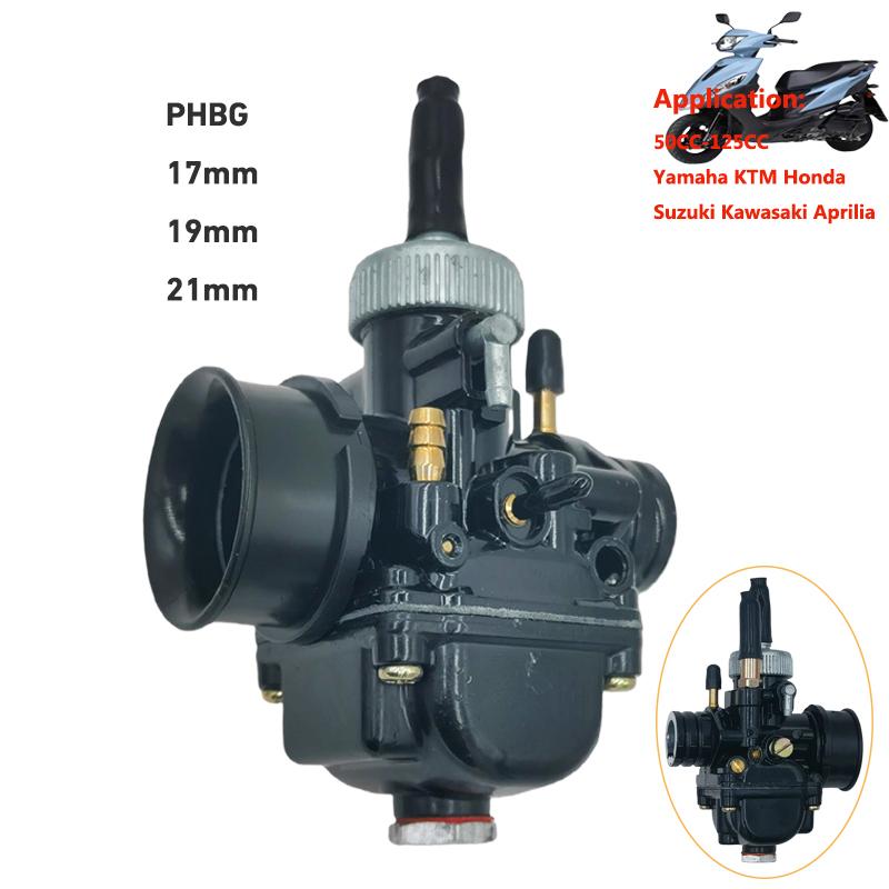 Карбюратор PHBG 17мм 19мм 21мм Для Kawasaki KDX80 KDX100 Aprilia RS50 Yamaha JOG50 JOG90 BWS100 JOG 90 BWS 50cc 100cc Карбюратор