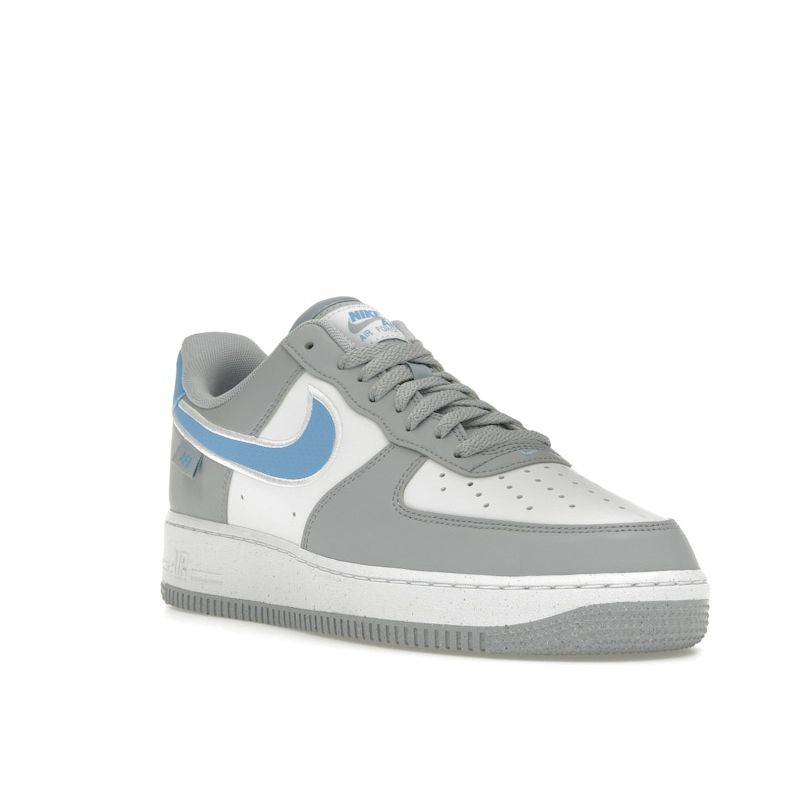 Nike Air Force 1 07 Next Nature Wolf Grey University Blue Мужские кроссовки Белые HM0721-001