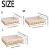 Hollow Out Tabletop Fruit Container Hand Woven Straw Storage Basket Bin  Home Decor