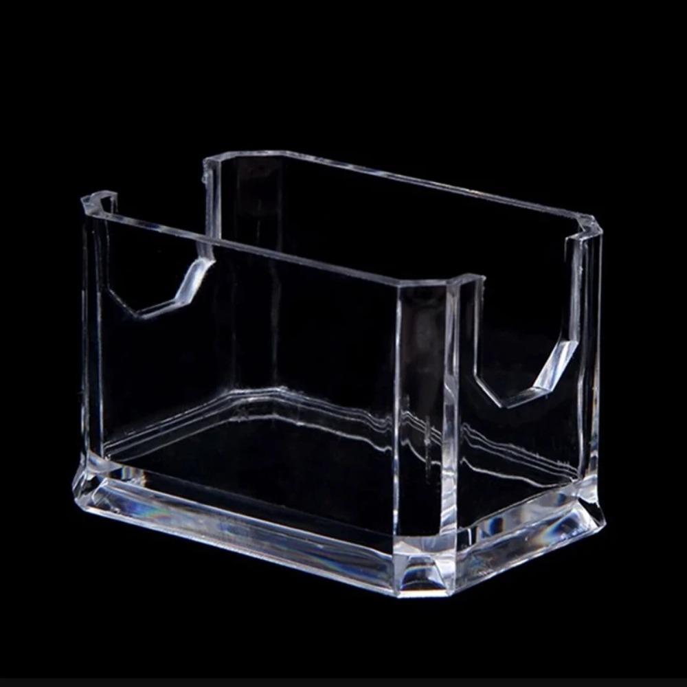 Прямоугольный держатель для чайных пакетиков Акриловая коробка для хранения подсластителей Держатель для пакетиков сахара Гостиная