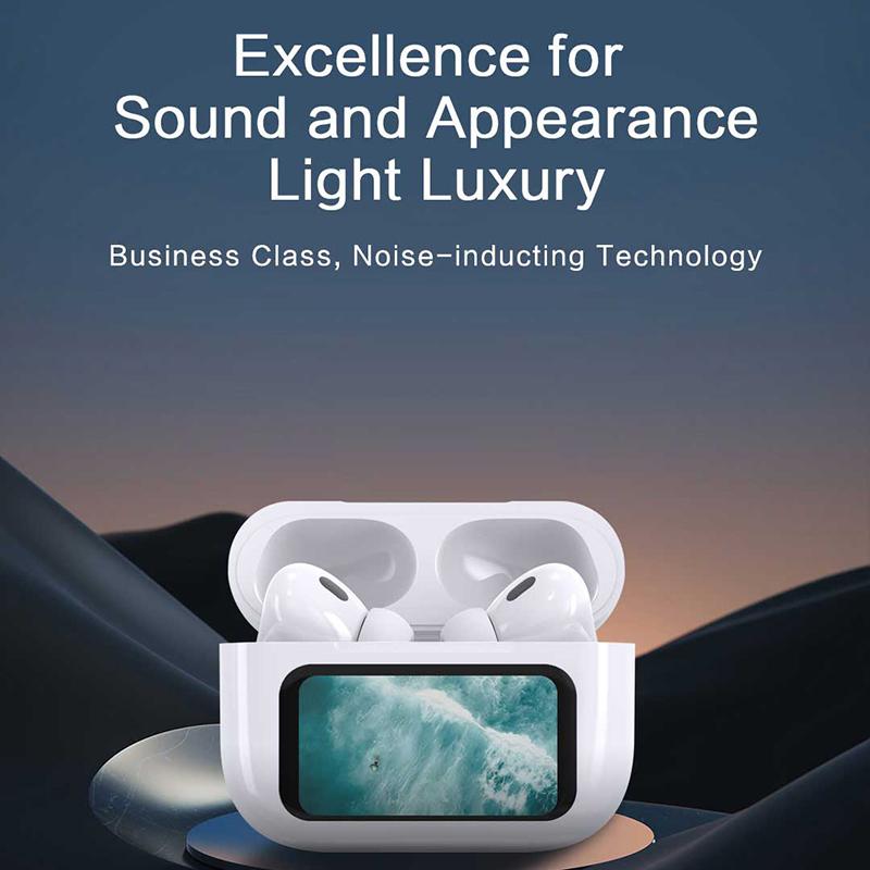 2024 Newest Design Wireless Smart Earphones Touch Screen Control Noise Cancel Headset HiFi Stereo Surround Music Headphone For All Smartphones