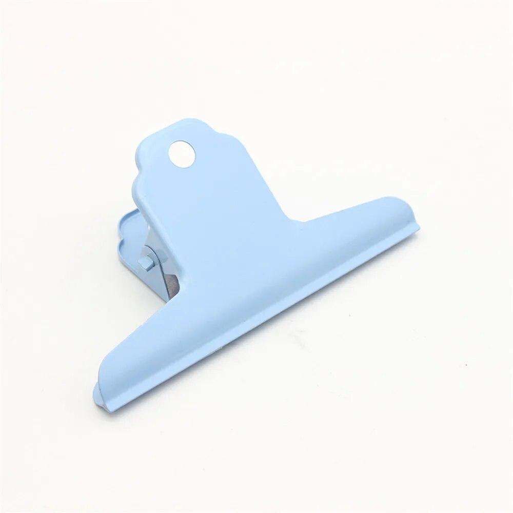 Color Simple Large Ticket Clip School Office File Folder Student Stationery Test Paper Storage Clip Note Clip