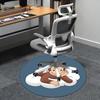 Curious George,Cloud Chair mat Round Rug Office carpet, Non slip, Suitable for Living Rooms, Bedrooms decor.1205150a