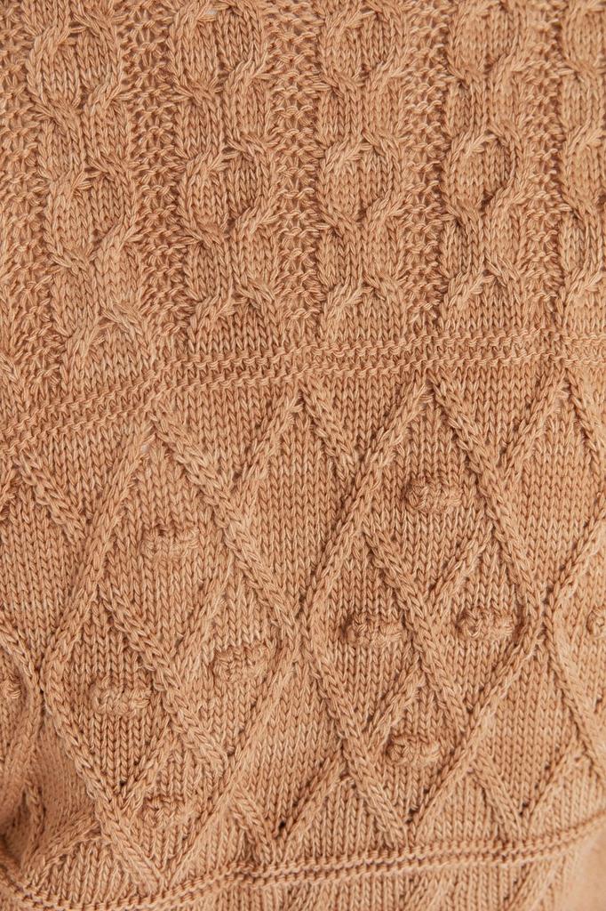 Женский модный стильный свитер с каменным узором и круглым вырезом, трикотажный свитер