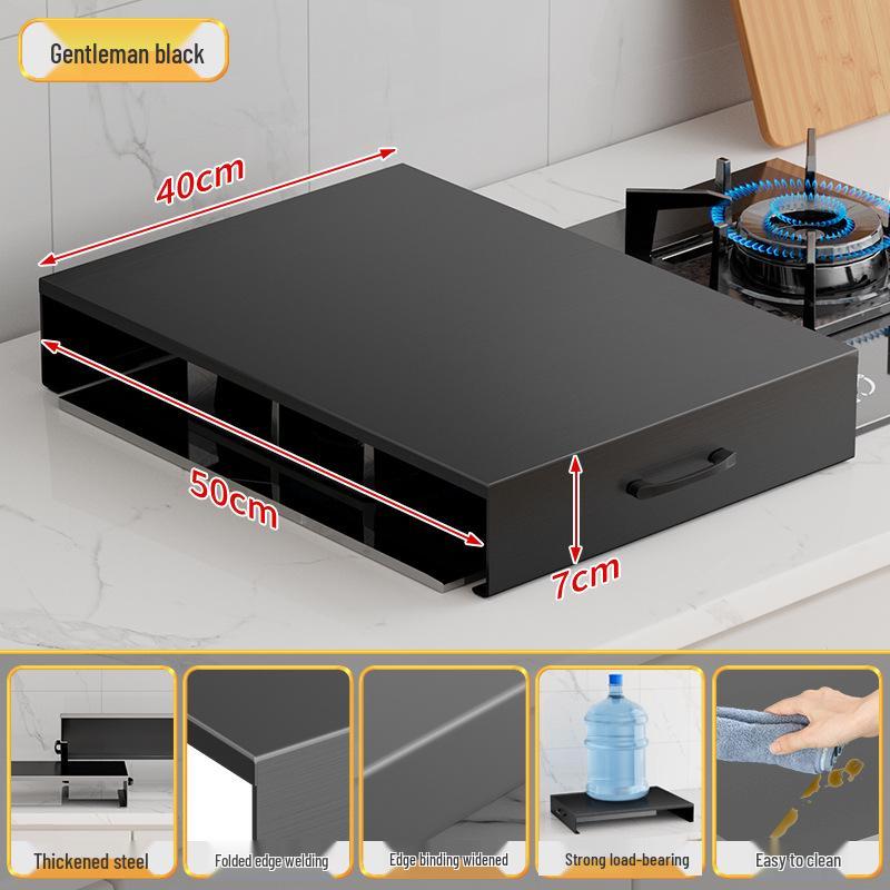 Защитный экран для газовой плиты и органайзер для столешницы с подставкой для кастрюль и перегородкой для индукционной плиты