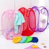 Foldable Mesh Laundry Basket & Toy Storage Hamper