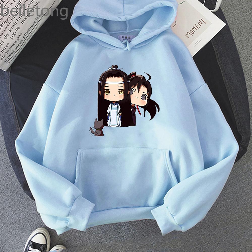 Anime Mo Dao Zu Shi Hoodie Women Cartoon Lan Wang Ji Wei Wu Xian Hoody Women's Kawaii Casual Sweatshirt Gothic Tops Streetwears