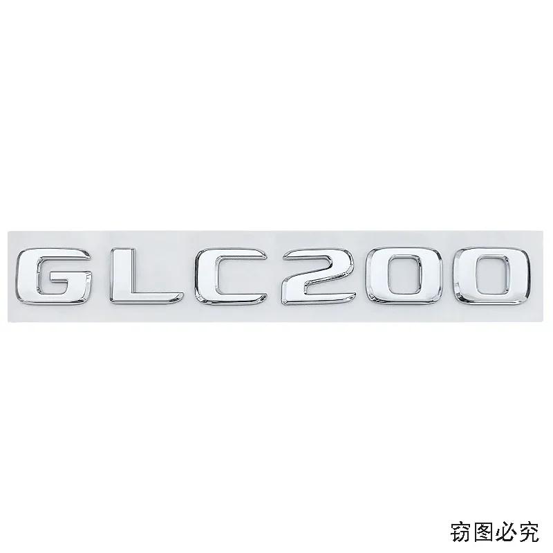 ABS Car Letter Sticker Rear Emblem Badge Tail Trunk Decals for Mercedes Benz GLC200 GLC260 GLC300 Exterior Decoration