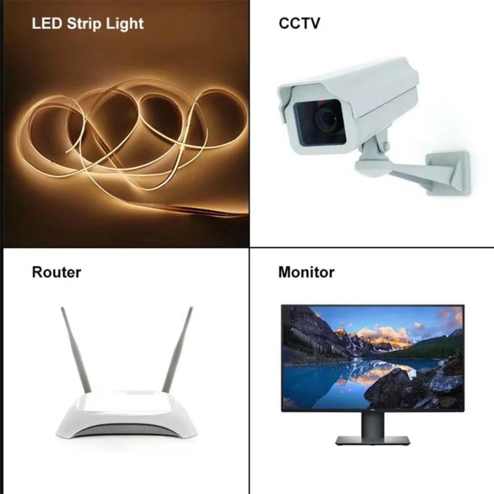 DC 12V выключатель света черный белый DC разъем распределительное устройство женский мужской кабель питания светодиодная лента