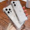 Роскошный Противоударный Прозрачный Чехол для Телефона для iPhone 11 12 13 14 15 16 Pro X XR XS Max Plus Силиконовый Бампер Прозрачная Жесткая Задняя Крышка