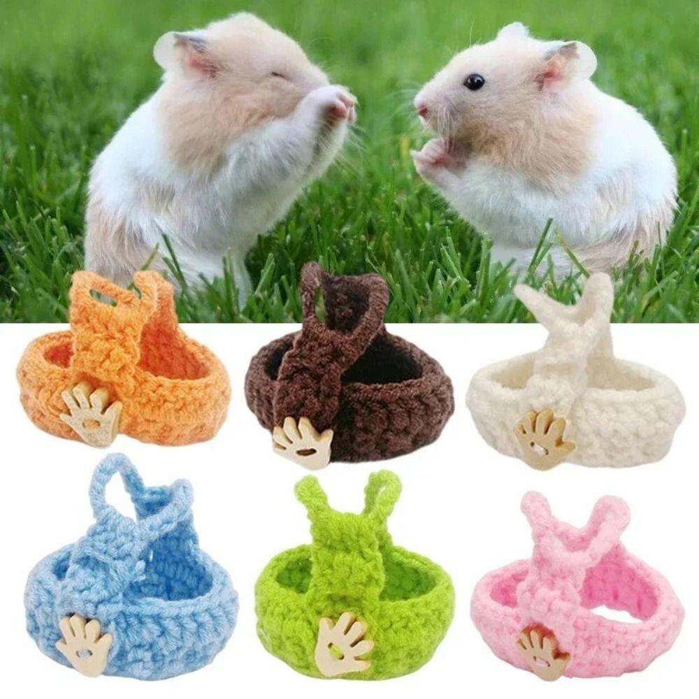 Мини-жилет для морской свинки Ручная вязка Одежда для хомяка Топы и жилеты для хомяка Рождественская вечеринка