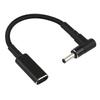 PD 100W 18.5-20V 4.0 X 1.35mm Elbow To USB-C / Type-C Adapter Nylon Braid Cable
