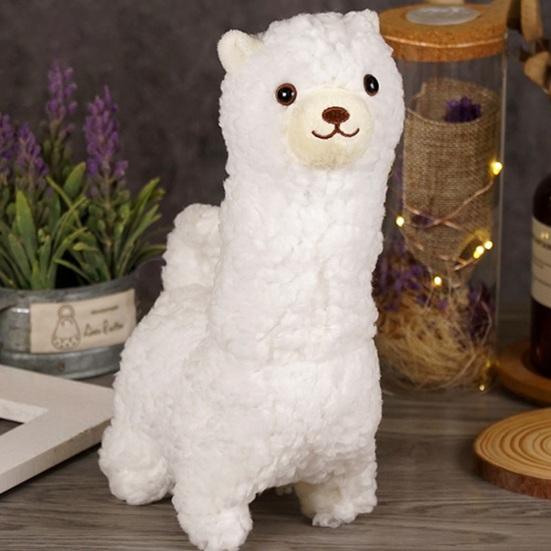 Interactive Robotic Alpaca Lifelike Walking Sounding Stuffed Animal Realistic Alpaca Plush Doll for Pet Lovers