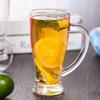 Кружки стеклянные большой емкости 430 мл для чая и напитков, известные в интернете, кружки для сока, пивные кружки с ручками, стеклянная чашка для кофе
