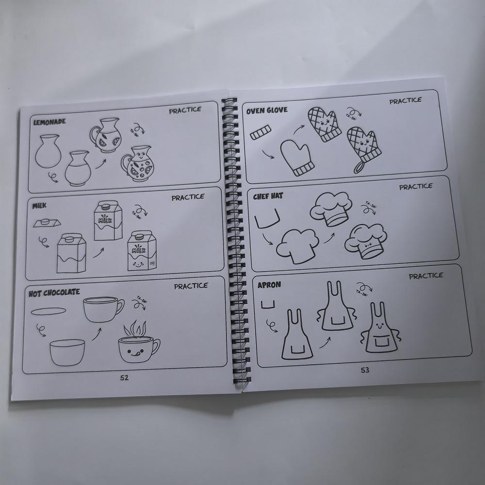 Книга для детей - 300 рисунков милых вещей: Милые Животные Еда Подарки И Другие Увлекательные Предметы Вдохновляющее Искусство для Художников