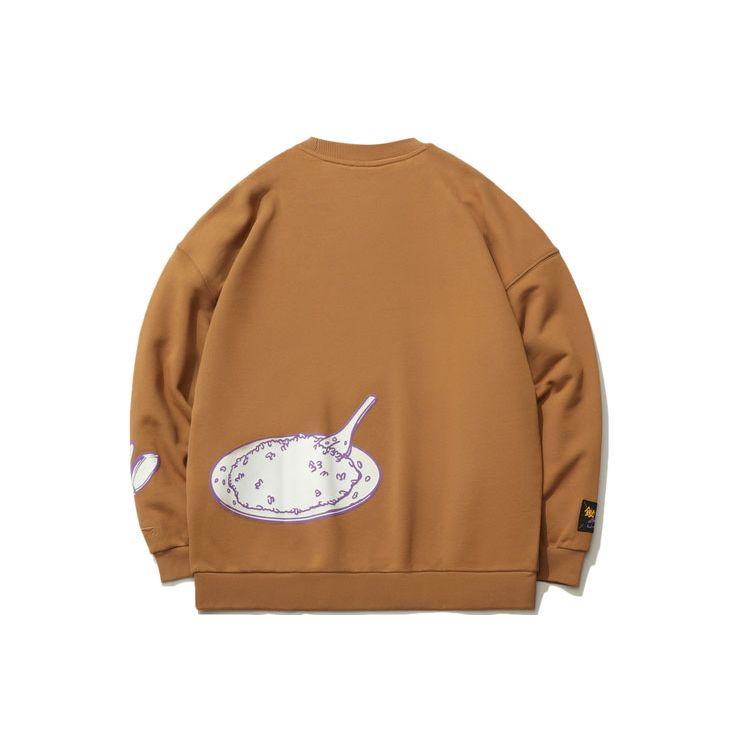 Li-Ning Толстовка-пуловер с принтом в виде мультфильма Мужская толстовка коричневого цвета AWDR639-3