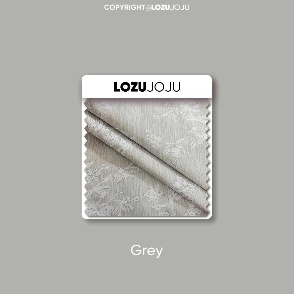 1PC LOZUJOJU Light Luxury Retro Solid-color Gray Fully Blackout Curtains for Bedroom Living Room Balcony Window for Home Decor