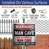 2D Flat, 1pc, Vintage Metal Aluminum Decorative Sign, Warning for Man Cave, Retro Wall Art, Home Decor for Man Cave, Garage, Game Room, Entryway