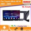 Android Car Radio Multimedia Video Player Navigation Wireless Carplay для Toyota Wish XE10 2003 - 2009 Универсальный GPS