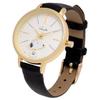 Fieldwork Women's Analog Snoopy Watch with Leather Strap, 2-Layer G Watch, Black (PNT-048-4)