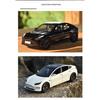 1/24 Tesla Model 3 Alloy Die Cast Car Model Simulation Sound and Light Children's Toy Car Gift Collection Boy Game Vehicle