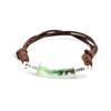 Stones and Minerals. Raw Tsavorite Garnet Bracelet. Brown Color.