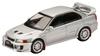 Hobby Japan HJ64 Mitsubishi Lancer GSR Evolution 5 1998 with Mud Satellite Finished Model 1/64 (CP9A) Flaps, Silver,
