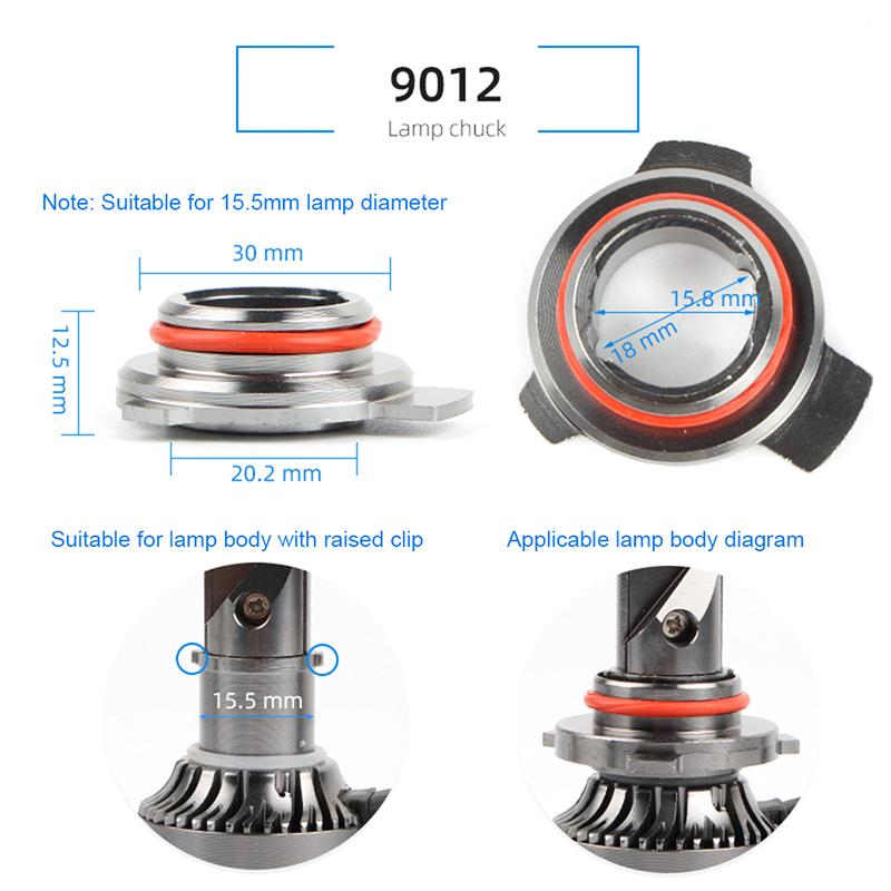 Для V7-9005/9006/9012/H11/H7/H4/H3/H1 Фиксаторы фар Клипсы Адаптер Основание Цоколь Держатель для Светодиодной Лампы Фары Автомобиля