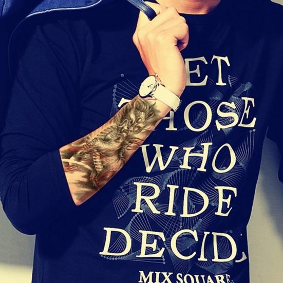 Прохладный Тигр Лев Дракон Рука Плечо Водонепроницаемая Временная Поддельная Татуировка Наклейка