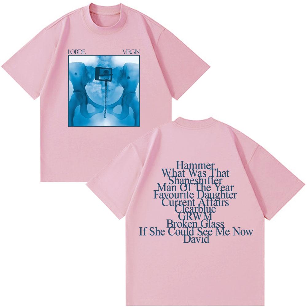 Lorde Ultrasound World Tour 2026 Print Tshirt Unisex Unisex Fashion Oversized Tshirt Cotton Loose Casual Cotton Harajuku Tshirts