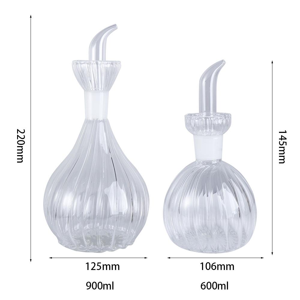 Glass Oil Dispenser 500/900ml Vinegar Bottle Easy to Clean Condiment Container  Barbecue