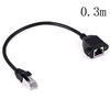 1Pc Rj45 Male To Female Screw Panel Mount Ethernet Lan Network Extension Cable
